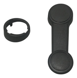 Manivela Abrir Vidro Porta Ford Fiesta Ka Courier Preto