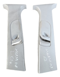 Par Moldura Superior Coluna Lateral Banco Meriva 2002 2012