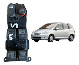 Comando Botao Vidro Elétrico Esquerdo Honda Fit 03 A 08
