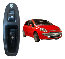 Moldura Botao Vidro Traseiro Direito Fiat Punto 2014