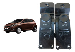 2 Botão Vidro Traseiro Esq E Dirt Hyundai Hb20 2012