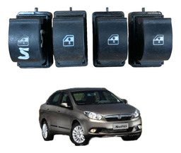Comando Vidro Elétrico Motorista Fiat Grand Siena 2013