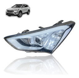 Projeto Farol Led Em Peças Santa Fe 2015 2016 Lado Esquerdo