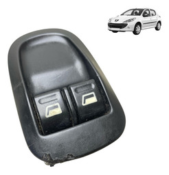 Botão Interruptor De Vidro Elétrico Peugeot 206 207 Duplo