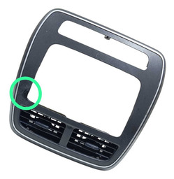 MOLDURA CENTRA COM DIFUSOR RENAULT KWID 2020 COM DETALHES