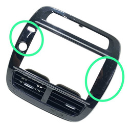 MOLDURA CENTRAL COM DIFUSOR RENAULT KWID 2020 COM DETALHES