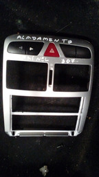Moldura Central Painel C/ Botão Peugeot 307 Original