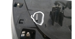 EMBLEMA PARA CHOQUE CROMADO PEUGEOT 307 2007 DETALHE