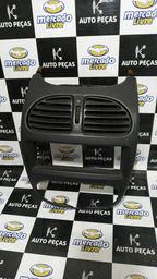 MOLDURA PAINEL CENTRAL C/ DIFUSORES DUTOS DE AR PEUGEOT 206