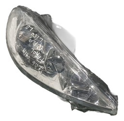 FAROL DIREITO PEUGEOT 206 FOCO DUPLO LENTE LISA 
