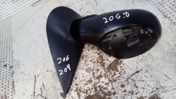 RETROVISOR EXTERNO LADO DIREITO PEUGEOT 206 C/ AVARIA