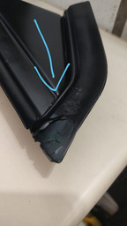 ACABAMENTO RETROVISOR PORTA ESQUERDO CITROEN C4 9653081177