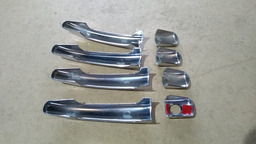 JOGO APLIQUE MAÇANETA CROMADO PEUGEOT C3 E AIRCROSS 2013