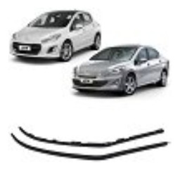 PAR SPOILER BIGODE PARA CHOQUE PEUGEOT 308 408 2011 2012