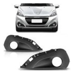 Grade Milha Direito Para Choque Peugeot 208 2017 2018 2019