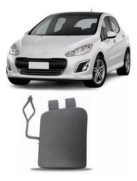 TAMPA REBOQUE PARA CHOQUE DIANTEIRO PEUGEOT 308 2012 A 2015