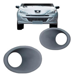 MOLDURA ESQUERDO FAROL AUXILIAR PEUGEOT 207 ANO 2008 A 2015