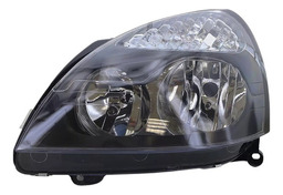 FAROL ESQUERDO RENAULT CLIO 2003 A 2006 MÁSCARA NEGRA