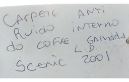 CARPETE ANTI RUIDO DIREITO COFRE RENAULT SCENIC 2001