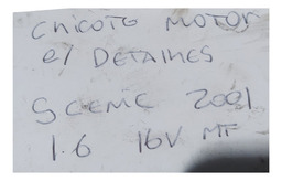 CHICOTE MOTOR RENAULT SCENIC 2001 1.6 16V MANUAL COM DETALHE