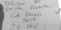 DIFUSOR AR PAINEL FRONTAL CITROEN C4 PALLAS 2010