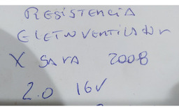 RESISTENCIA RADIADOR CITROEN XSARA PICASSO 2.0 16V 2008
