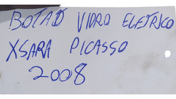 BOTÃO VIDRO ELETRICO PORTA CITROEN XSARA PICASSO 2008