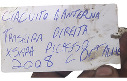 SOQUETE LANTERNA TRASEIRA DIREITA CITROEN XSARA PICASSO 2008