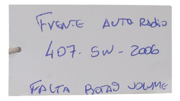 FRENTE RÁDIO PEUGEOT 407 SW 2006 COM DETALHE