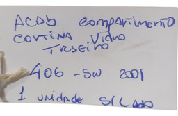 ACABAMENTO CORTINA VIDRO TRASEIRO PEUGEOT 406 SW 2001
