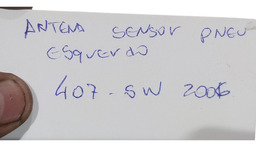SENSOR ESQUERDO PRESSÃO AR PNEU PEUGEOT 407 SW 2006