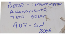 BOTÃO TETO SOLAR PEUGEOT 407 SW 2006