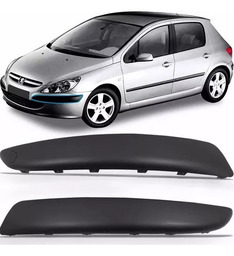 MOLDURA DIREITA PARA CHOQUE DIANTEIRO PEUGEOT 307 2001 2006