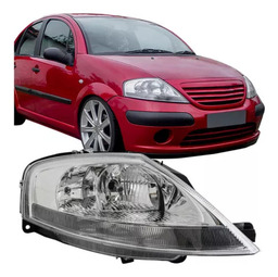Farol Cromado Dianteiro Direito Citroen C3 2003 2012