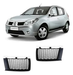 GRADE ESQUERDA RADIADOR COMEIA RENAULT SANDERO 2008 2011