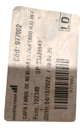 MOLDURA MILHA ESQUERDO RENAULT DUSTER 2019 EM DIANTE