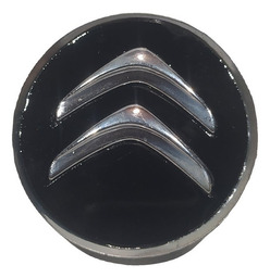 Calota Roda Modelo Original Citroen 58mm Fundo Preto