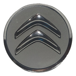 Calota Centro Roda Modelo Original Citroen 58mm Fundo Cinza