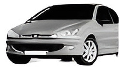 Spoiler Para choque Dianteiro Peugeot 206 1998 2008