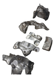 CONJUNTO DEFLETOR CALOR MOTOR NISSAN FRONTIER 2017 A 2024