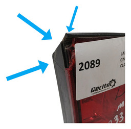 LANTERNA TRASEIRA LE TAMPA GM CLASSIC 2012 USADA COM DETALHE