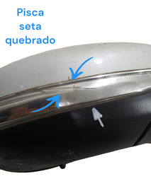 RETROVISOR ELETRICO DIREITO PEUGEOT 2008 2017 USADO ORIGINAL