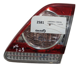 LANTERNA TRASEIRA LD TAMPA TOYOTA COROLLA 2014 USADA