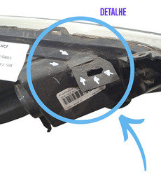 FAROL ESQUERDO FORD NEW FIESTA 2016 USADO ORIGINAL C/DETALHE