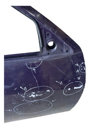 PORTA DIANTEIRA DIREITA FORD KA 2001 A 2008 COM DETALHE