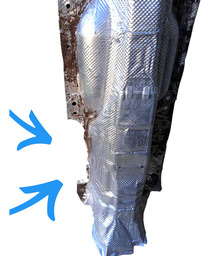 DEFLETOR DE CALOR DO ESCAPAMENTO JETTA 11/17 COM DETALHE