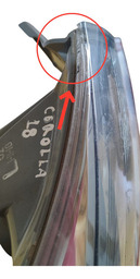 LANTERNA TRASEIRA LE CANTO TOYOTA COROLLA 2018 USADA