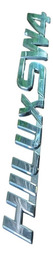 EMBLEMA LETREIRO HILUX SW4 CROMADO