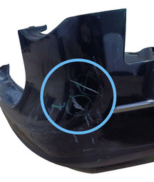 PARACHOQUE TRASEIRO PASSAT VARIANT 2006 A 2010 DETALHE