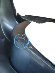 PARACHOQUE TRAS FUSION TITANIUN 2013/2018 ORIGINAL DETALHE